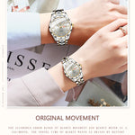 Klocka Ingrid (damklocka i silverfärg med datum & vattenskydd)