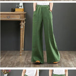 Vida linnebyxor för kvinnor