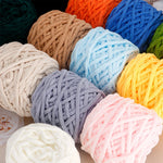 Chenillegarn 2 st – tjockt mjukt garn för filtar, tröjor & halsdukar