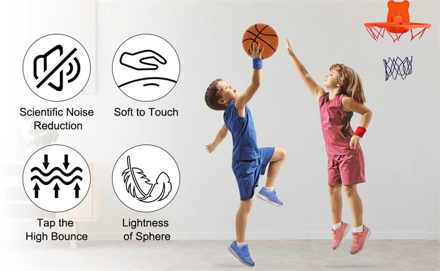TystaBollen™ 2.0 – Inomhus Skumbasketboll