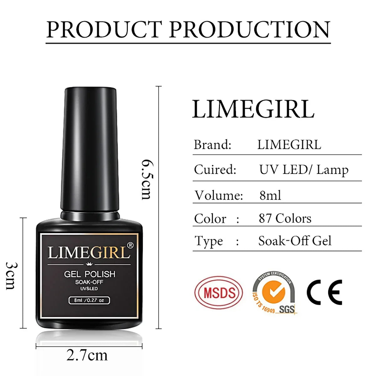 Nagelkit med UV-lampa – Gel Polish set med borr & verktyg för manikyr