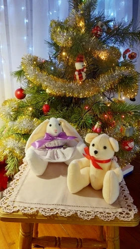 Mjuk plyschtyg 40×25 cm – flanelltyg för sömnad & leksaker