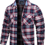 Oversize Herrskjorta – lätt jacka i bomull & flanell med fickor