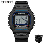 LED sportklocka herr – rektangulär digital display