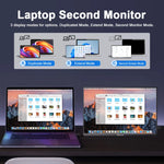 Extern bärbar enkel skärm till dator, spelkonsol, mobil eller laptop