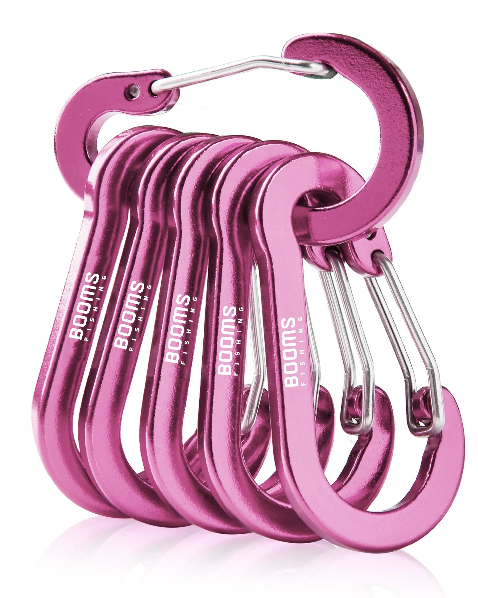 Pienet teräksiset sulkurenkaat – 6 kpl retkeilyyn ja kalastukseen