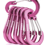 Pienet teräksiset sulkurenkaat – 6 kpl retkeilyyn ja kalastukseen