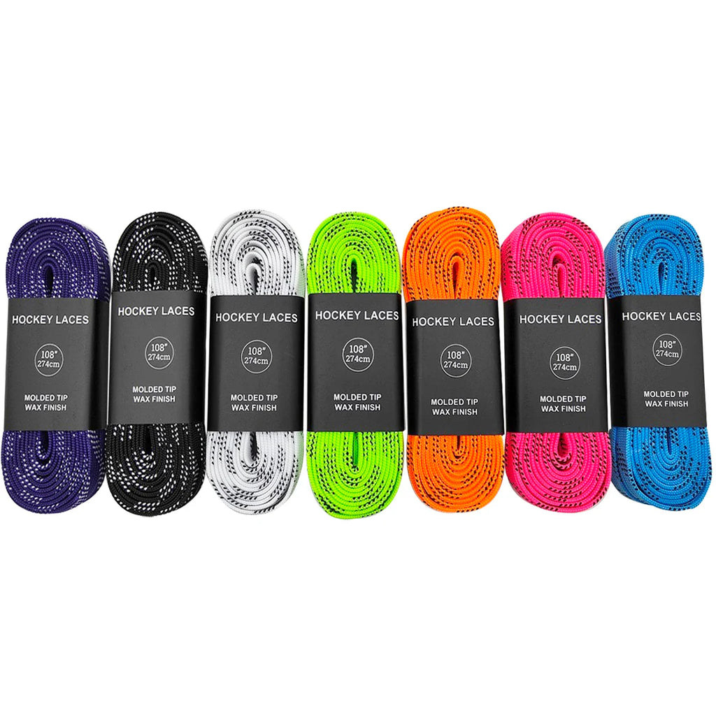 Vaxade skridskosnören – slitstarka ishockey skosnören