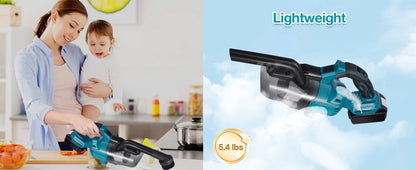 Sladdlös handdammsugare – passar Makita 18V batteri