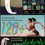 Smartklocka Nova (2,01” AMOLED – sport & hälsa, vattentät)