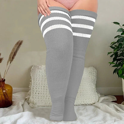 Långa Mjukstrumpor i Plus Size för Träning & Dans