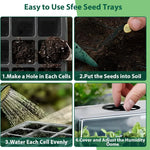 Odlingslåda för frön – startbricka med ventilationshål (10 st)