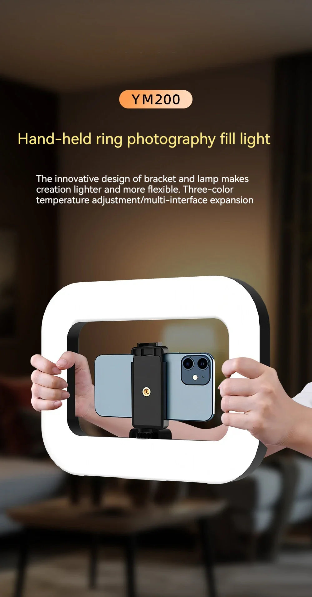 Handhållen LED Selfie-lampa