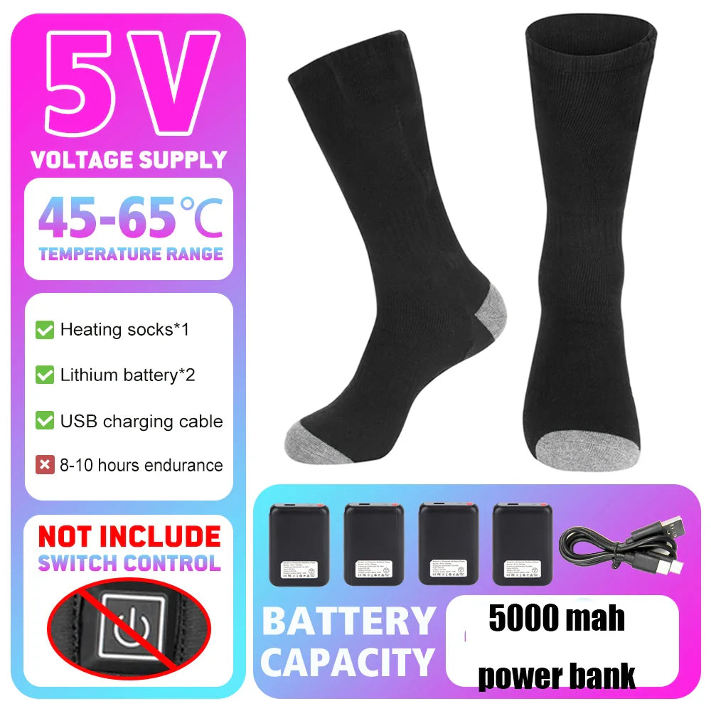 Uppladdningsbara Värmestrumpor – Vinterkomfort