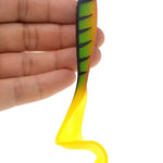 Swimbait – 12,5 cm T-tail mjukjigg för abborre & gädda