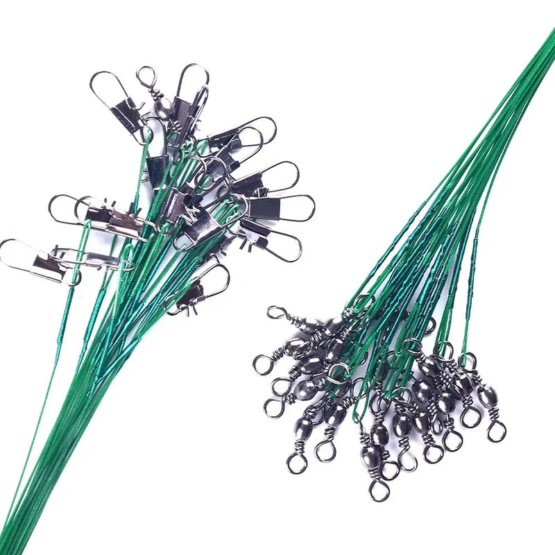 Stålvajer tafsar – starka fiskelinor med snap-lås