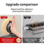 Badrumshylla med sugpropp – aluminium utan borrning