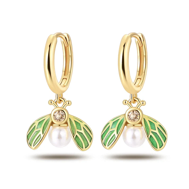 Eleganta örhängen – hoops med stjärnor, månar & pärlor