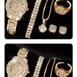 Klockset Linnea (6-delat set med eleganta damklockor & armband)