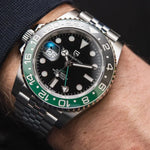 Lyxig herrklocka – mekanisk automat med safirglas