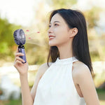 Hopfällbar Mini-Fläkt med Halsrem & Ställ – 3000mAh