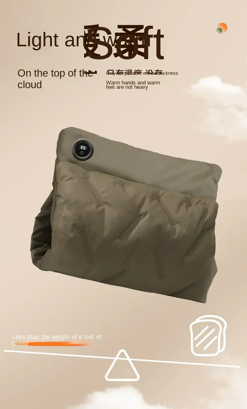 VärmePuff™ – USB Dunvärmedyna med Justerbar Temperatur