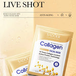 CollagenMask™ – 10-pakning antialdringsmasker med fuktighet og glød