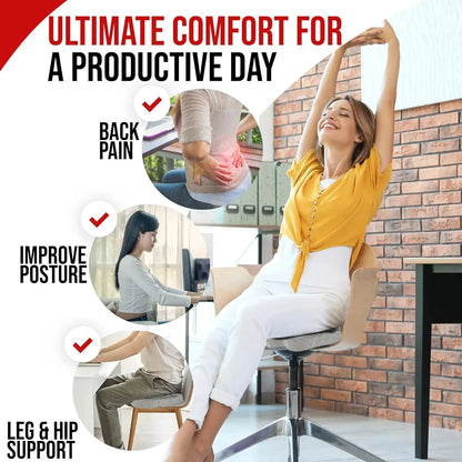 Ergonomisk Sittkudde i Memory Foam – Bekväm Stolskudde för Kontor & Studier