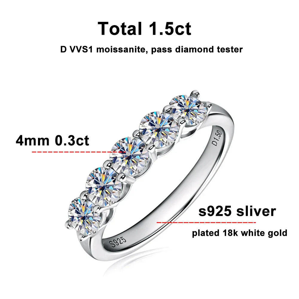 Evighetsring med sten – 4 mm