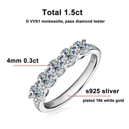 Evighetsring med sten – 4 mm