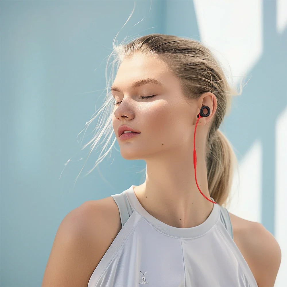 Silikon snöre för öronproppar – magnetisk hållare, antiglid