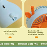 Mini USB-Fläkt med Lampa – Portabel & Laddningsbar