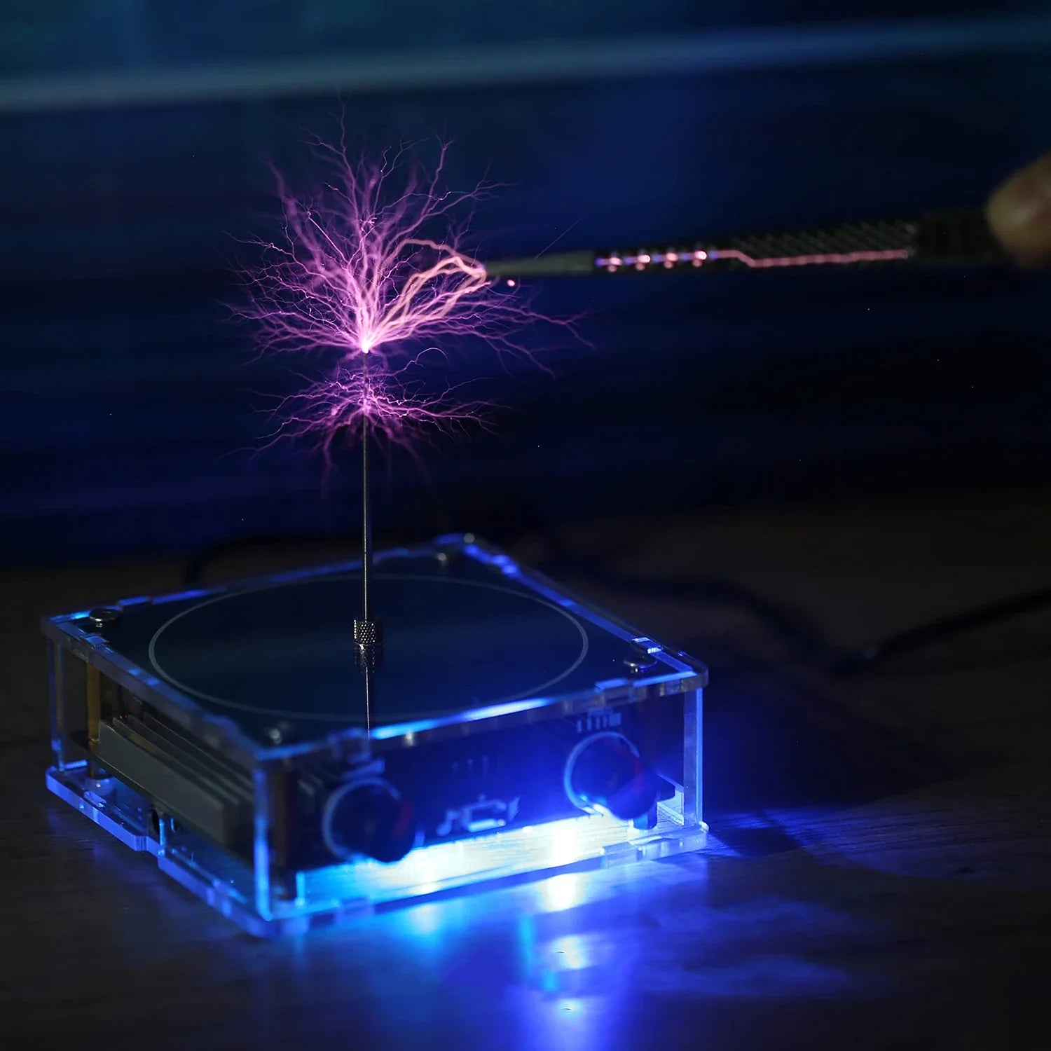 TeslaLjud™ – Bluetooth Musik Tesla-Spole med Plasma & Trådlös Överföring