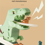 Dinosaurie Bilbana med Pussel