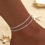 Fotlänk Linnea (kedja med zirkoner – vattentålig design)