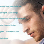 Vattentät Spelare med Hörlurar för Simning