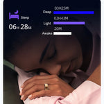 Smart ring – hälsomätning & sportläge, vattentät