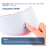 LED ljusmask med hals – 7 färger hudvård & ansiktslyft