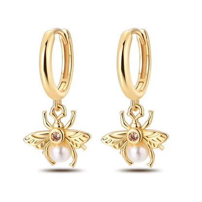 Eleganta örhängen – hoops med stjärnor, månar & pärlor