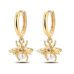 Eleganta örhängen – hoops med stjärnor, månar & pärlor