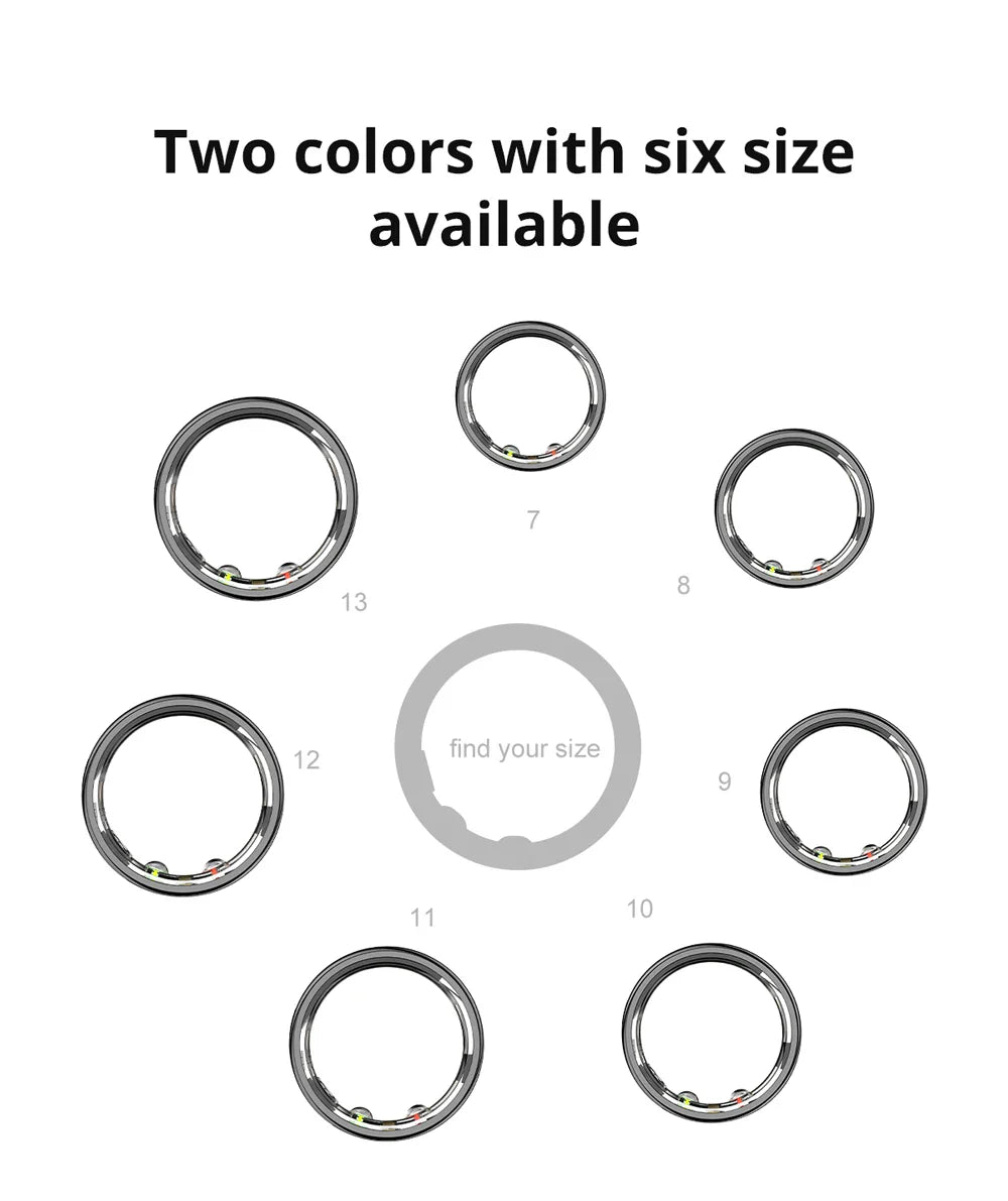 Smart ring – sömn & hälsomonitor med laddfodral