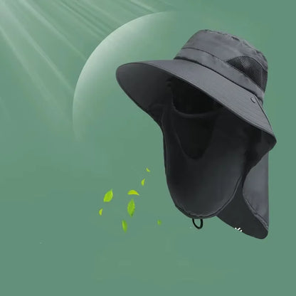 Sommarhatt med nackskydd – UV-skydd för fiske & camping