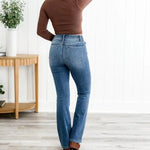 StretchJeans™ – Högmidjade Blå Jeans med Mjuk Passform