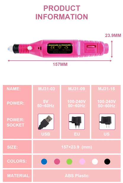 Nagelförlängningskit – Akryl gelpolish med UV/LED lampa, bas- & topplack för manikyr hemma & salong