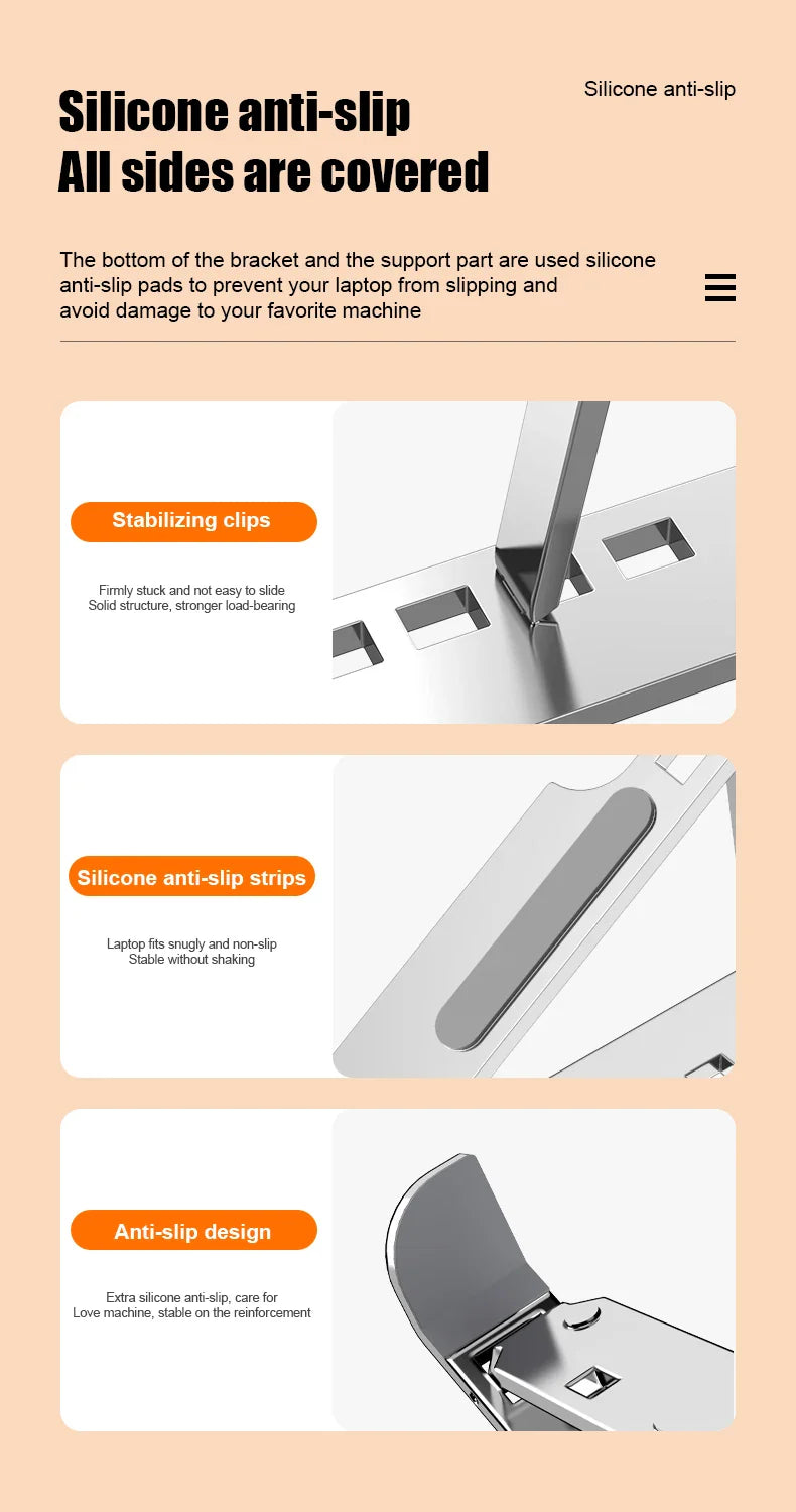 Justerbart Hopfällbart Laptopställ