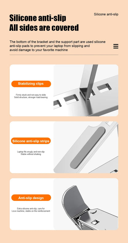 Justerbart Hopfällbart Laptopställ