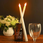 LED kyrkljus – spetsiga batteridrivna ljus för jul & högtider (1–4 st)