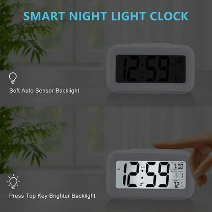 Digital väckarklocka med LED – alarm, kalender & snooze