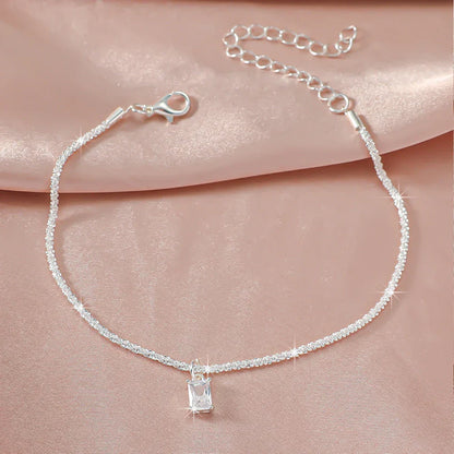 Fotlänk Linnea (kedja med zirkoner – vattentålig design)