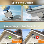 234 LED Solcellslampa med Fjärrkontroll – Rörelsesensor & 3 Ljuslägen